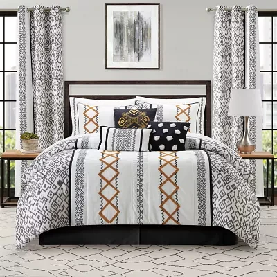 Stratford Park Quinn 15-pc. Geometric Midweight Comforter Set