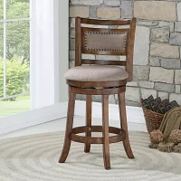 Aberdeen Counter Height Upholstered Swivel Bar Stool