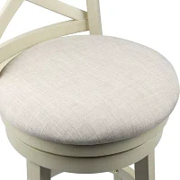 York Upholstered Swivel Bar Stool