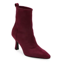 Worthington Womens Olympia Flared Heel Booties