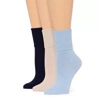 Mixit Everyday Essential 3 Pair Turncuff Socks Womens