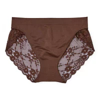 Ambrielle Seamless  Lace High Cut Panty 12p050