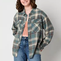 Arizona Juniors Womens Long Sleeve Flannel Shirt