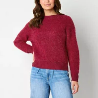 a.n.a Womens Crew Neck Long Sleeve Pullover Sweater