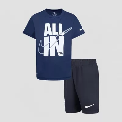 Nike 3BRAND by Russell Wilson Little Boys 2-pc. Short Set