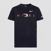 Nike 3BRAND by Russell Wilson Big Boys Dri-Fit Crew Neck Short Sleeve Graphic T-Shirt
