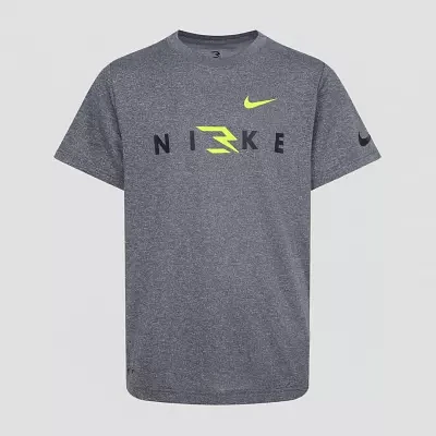 Nike 3BRAND by Russell Wilson Big Boys Dri-Fit Crew Neck Short Sleeve Graphic T-Shirt