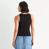 a.n.a Seamed Womens V Neck Sleeveless Tank Top