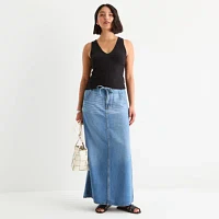 a.n.a Seamed Womens V Neck Sleeveless Tank Top