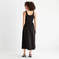a.n.a Womens Sleeveless Midi A-Line Dress