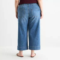 a.n.a - Plus Womens Highest Rise Cropped Jean