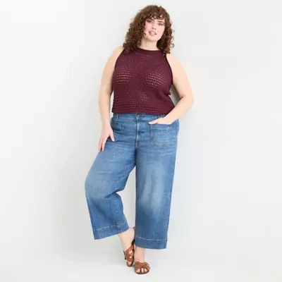 a.n.a - Plus Womens Highest Rise Cropped Jean