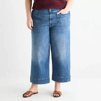a.n.a - Plus Womens Highest Rise Cropped Jean