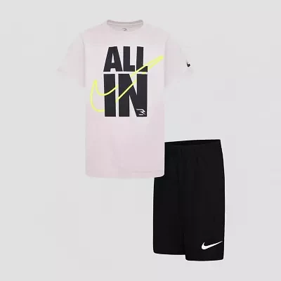 Nike 3BRAND by Russell Wilson Big Boys 2-pc. Short Set