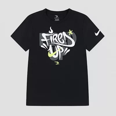 Nike 3BRAND by Russell Wilson Big Boys Crew Neck Short Sleeve Graphic T-Shirt