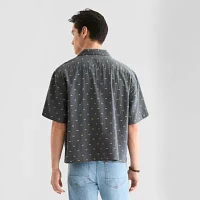 Arizona Mens Regular Fit Short Sleeve Button-Down Shirt