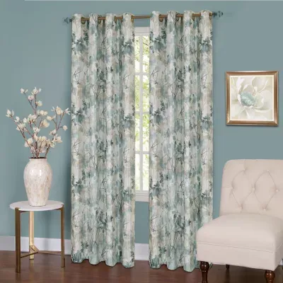 Tranquil Grommet Top Light-Filtering Single Curtain Panel