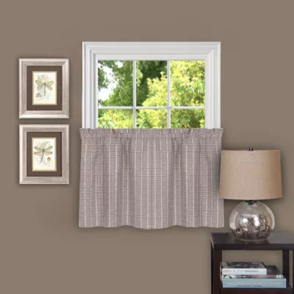 Sydney Plaid 2-pc. Rod Pocket Window Tier