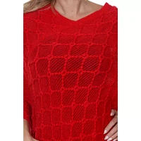 White Mark Frostine Womens Long Sleeve Poncho