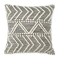 Linden Street Nubby Chevron Square Throw Pillow