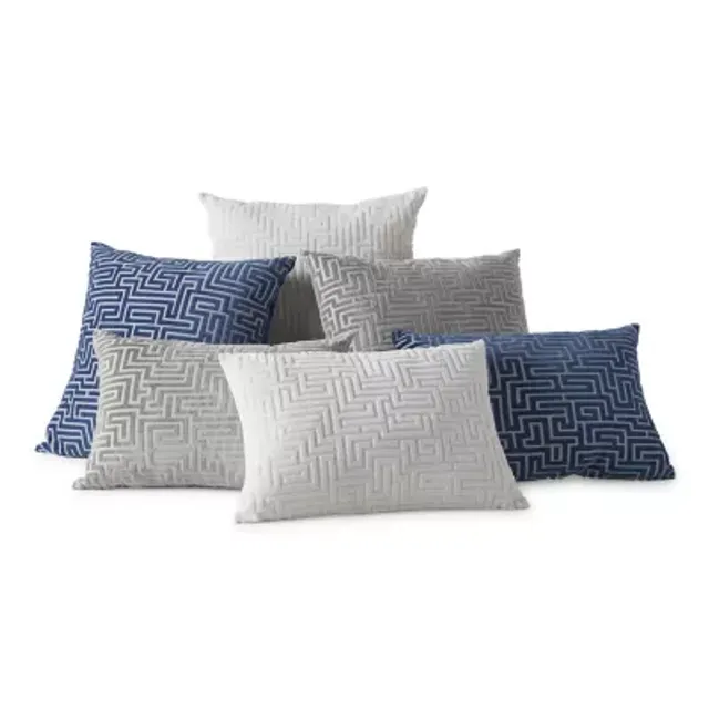 Liz Claiborne Velvet Jacquard Square Throw Pillow