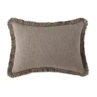 Linden Street Solid Texture Slub Oblong Throw Pillow