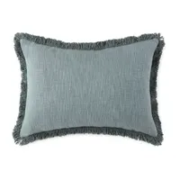 Linden Street Solid Texture Slub Oblong Throw Pillow