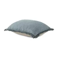 Linden Street Solid Texture Slub Oblong Throw Pillow