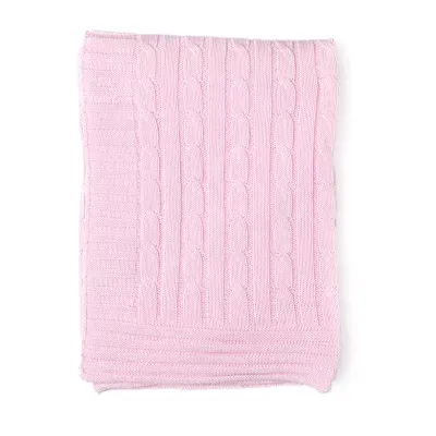 3 Stories Trading Company Cable Knit Baby Blanket