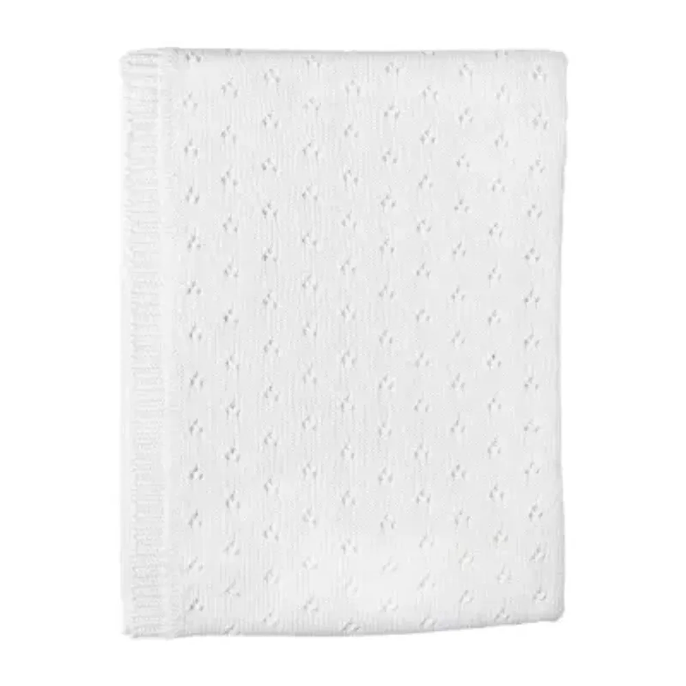 3 Stories Trading Company Pointelle Baby Blanket