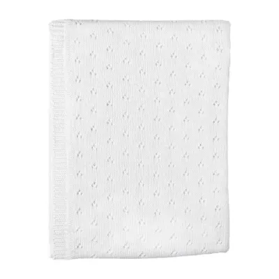 3 Stories Trading Company Pointelle Baby Blanket