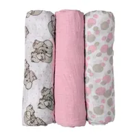 3 Stories Trading Company 3-pc. Swaddle Blanket