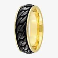 Mens 18K Gold Over Silver Fashion Ring