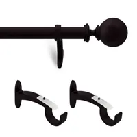 Deco Window 2-Pack Basics Ball 1 Curtain Rod