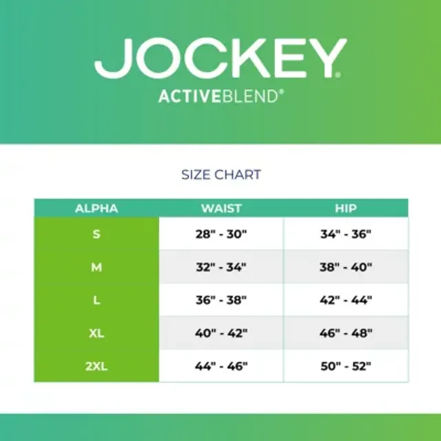 Jockey Size Charts