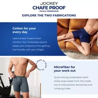 Jockey Chafe Proof Pouch Cotton Mens 3 Pack Boxer Briefs