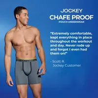 Jockey Chafe Proof Pouch Cotton Mens 3 Pack Boxer Briefs