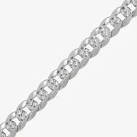 Sterling Silver 22 Inch Solid Curb Chain Necklace