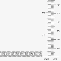 Sterling Silver 22 Inch Solid Curb Chain Necklace