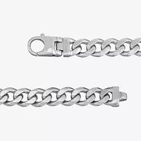 Sterling Silver 22 Inch Solid Curb Chain Necklace