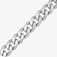 Sterling Silver 22 Inch Solid Curb Chain Necklace