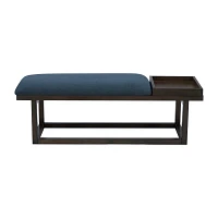 Lenora Upholstered Tray-Top Bench