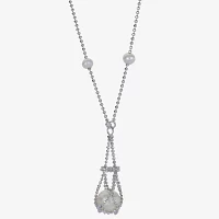 Cultured Freshwater Pearl Sterling Silver Lace Necklace