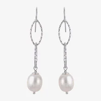 8.5-9Mm Cultured Freshwater Pearl Sterling Silver Earrings