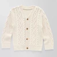 Okie Dokie Toddler & Little Boys V Neck Long Sleeve Cardigan