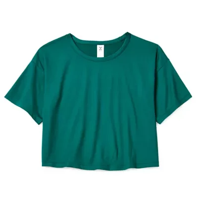Xersion Little & Big Girls Crew Neck Short Sleeve T-Shirt
