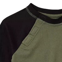Thereabouts Little & Big Boys Adaptive Crew Neck Long Sleeve T-Shirt
