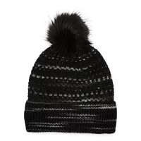 a.n.a Space Streak Womens Pom Beanie