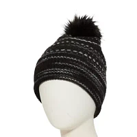 a.n.a Space Streak Womens Pom Beanie