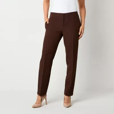 Black Label by Evan-Picone Womens Straight Fit Straight Suit Pants